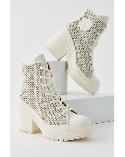 Converse Chuck 70 De Luxe Knit Heeled Sneaker - White