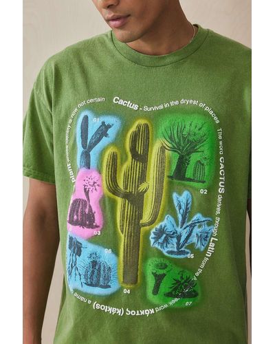 Urban Outfitters Uo Green Cactus T-shirt