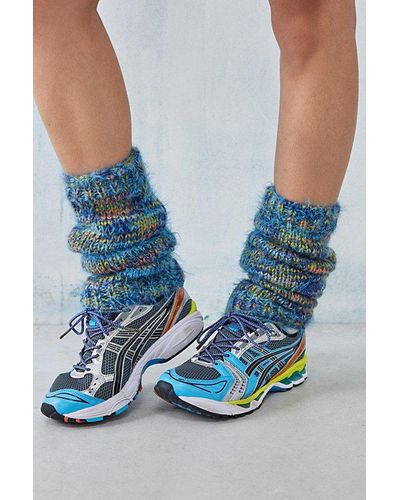 Out From Under Slouchy Space-Dye Leg Warmer - Blue