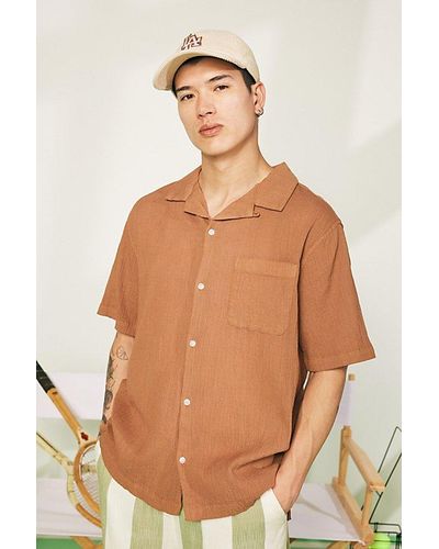 Standard Cloth Liam Crinkle Shirt Top - Multicolour