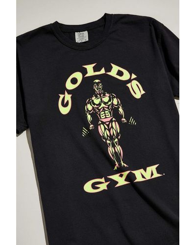 Urban Outfitters Gold's Gym Pigment Dye Tee - Black