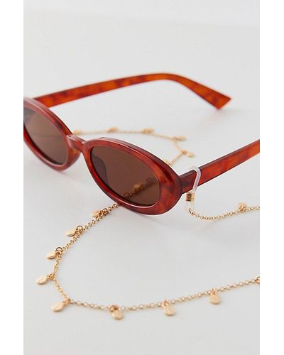 Urban Outfitters Delicate Disc Sunglass Chain - Metallic