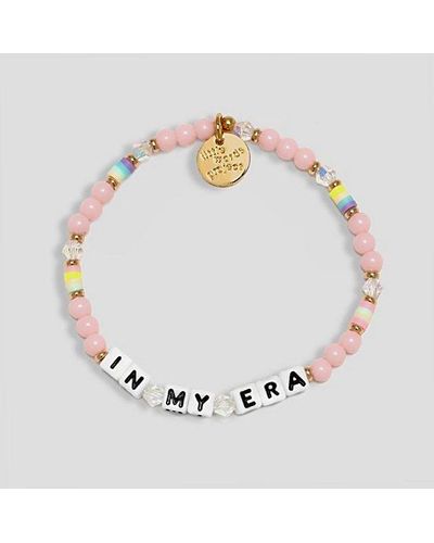 Little Words Project Little Words Project In My Era Beaded Bracelet In Pink, Women'S At Urban Outfitters