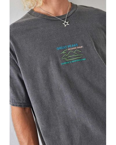 Urban Outfitters Uo - verwaschenes t-shirt "great peaks" in - Grau