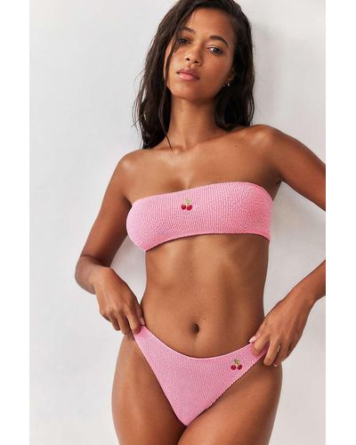 Urban Outfitters Uo Seamless Cherry Bikini Bottoms - Pink