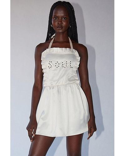 ZEMETA Soul Coverup Mini Dress - White