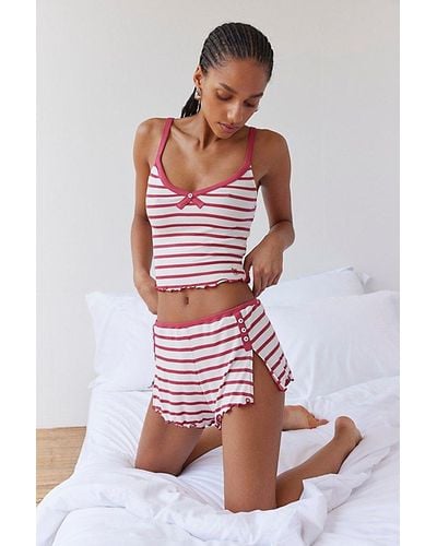 Out From Under Sweet Dreams Ahoy Stripe Cami - Red
