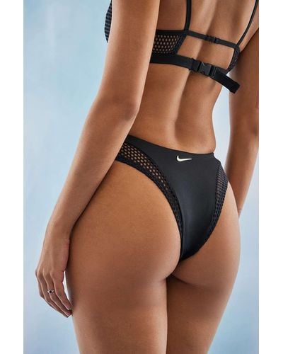 Nike Cheeky Sling Bikini Bottoms - Brown