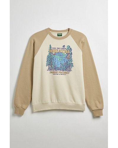 Parks Project Feel The Earth Breathe Crew Neck Sweatshirt - White