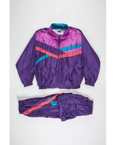 Urban Renewal One-of-a-kind Vintage Shell Tracksuit - Purple