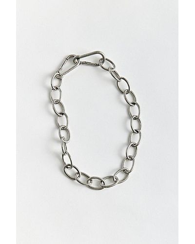 Urban Outfitters Live Wire Chain Necklace - White