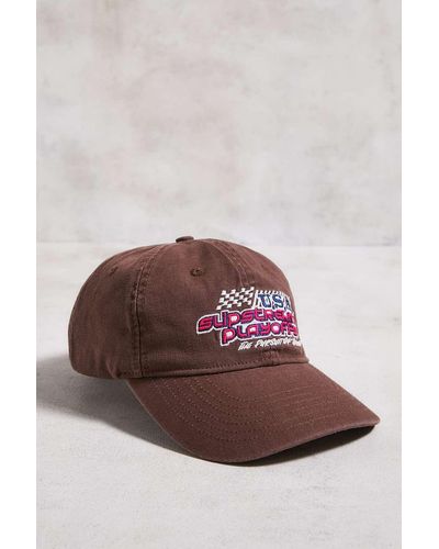 Urban Outfitters Uo Usa Motocross Cap - Brown