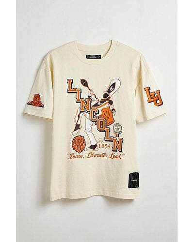 Urban Outfitters Lincoln University Uo Exclusive Drum Major Tee - Natural