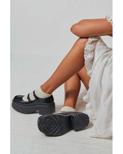 Melissa Farah Jelly Platform Mary Jane Shoe In Black,at Urban Outfitters