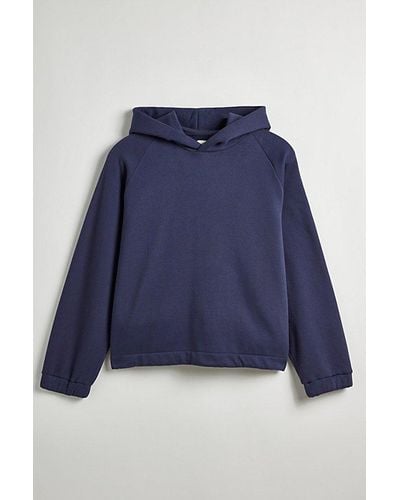 Standard Cloth Free Throw Hoodie Sweatshirt - Blue