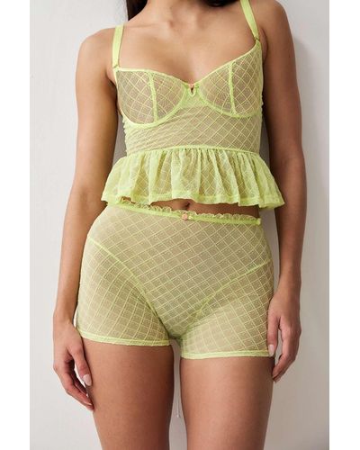 We Are We Wear Flock Mesh Shorts - Green