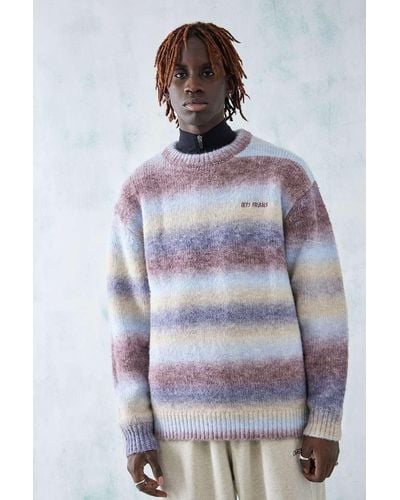 Urban Outfitters Iets Frans. Ombre Space-dye Stripe Jumper - Multicolour