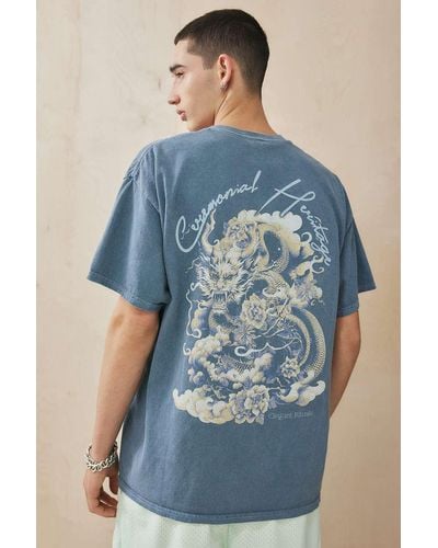 Urban Outfitters Uo Blue Dragon T-shirt