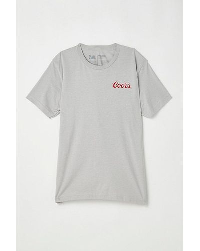 Urban Outfitters Coors Banquet Waterfall Tee - Grey