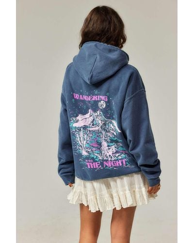 Urban Outfitters Uo Starry Cowboy Hoodie - Blue