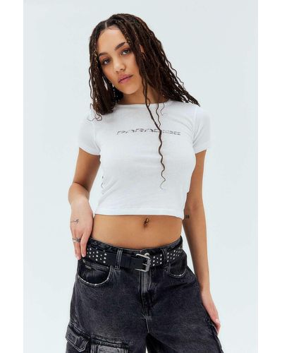 Urban Outfitters Uo Studded Belt - White