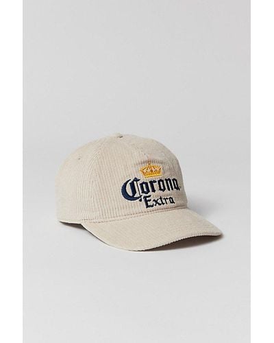 Urban Outfitters Corona Extra Corduroy Snapback Hat - Metallic