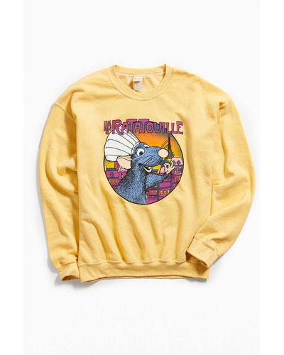 Urban Outfitters Ratatouille Crew Neck Sweatshirt - Metallic