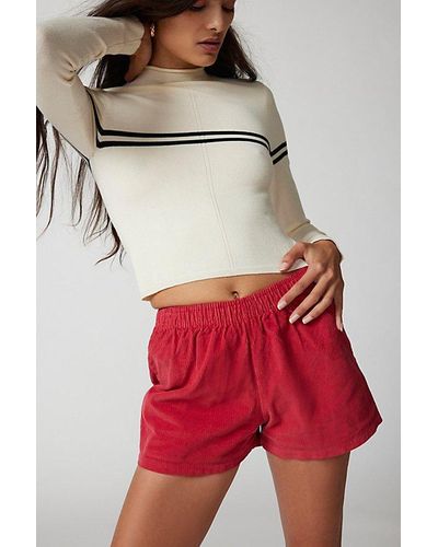 Urban Renewal Remade Overdyed Cord Short - Red