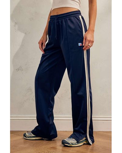 Russell Navy Tricot Track Trousers - Blue