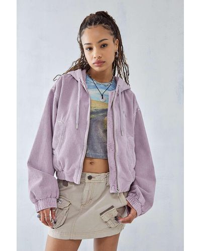 BDG Recycled Daria Cropped Corduroy Jacket - Multicolour
