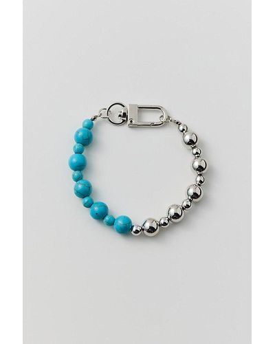 Urban Outfitters Stone & Ball Bead Bracelet - Blue