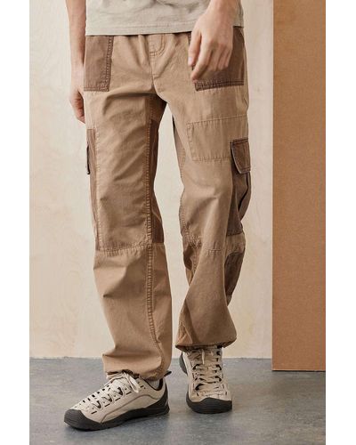 BDG Patchwork Utility Trousers - Natural
