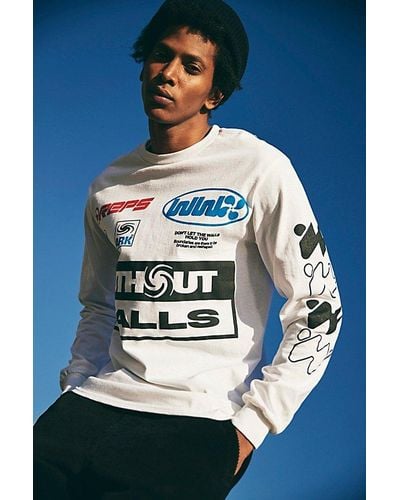 Without Walls Racing Graphic Long Sleeve Tee - Blue