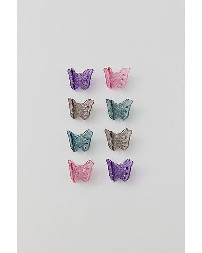 Urban Outfitters Butterfly Mini Claw Clip Set - Pink