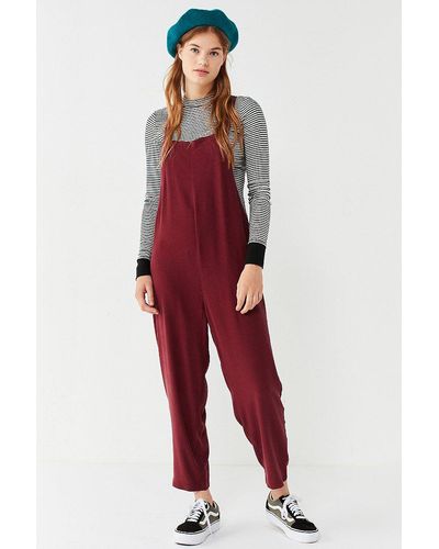 Urban Outfitters Uo Tania Shapeless Overall - Red