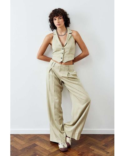Urban Outfitters Urban outfitters archive - neckholder-nadelstreifenweste - Weiß
