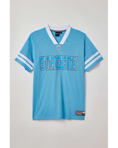 StreetX Football Jersey Tee In Blue,at Urban Outfitters