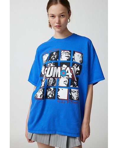 Urban Outfitters Sum 41 T-Shirt Dress - Blue