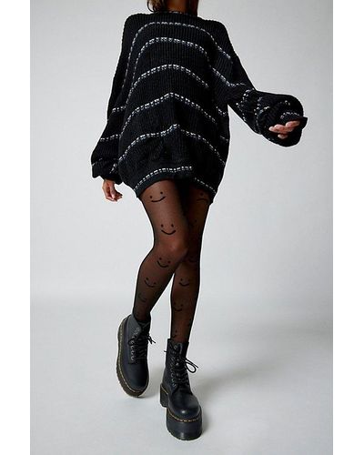 Urban Outfitters Uo Smile Tights - Black