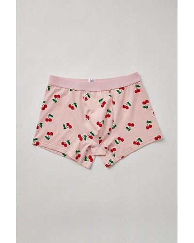 Urban Outfitters Cherry Tossed Icon Boxer Brief - Pink