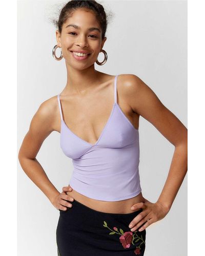 Out From Under Elastisches camisole "je t'aime" - Lila