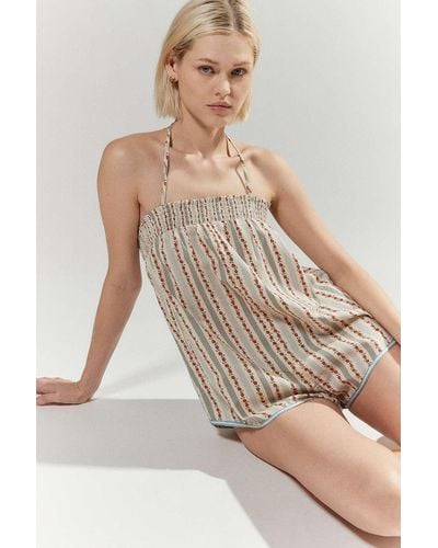 Out From Under Pj Party Playsuit - Multicolour