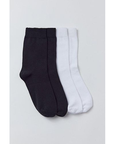 Urban Outfitters Essential Crew Sock 2-Pack - Blue