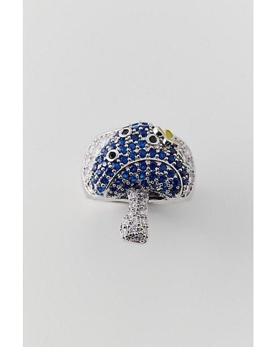 Urban Outfitters Iced Mushroom Ring - Blue