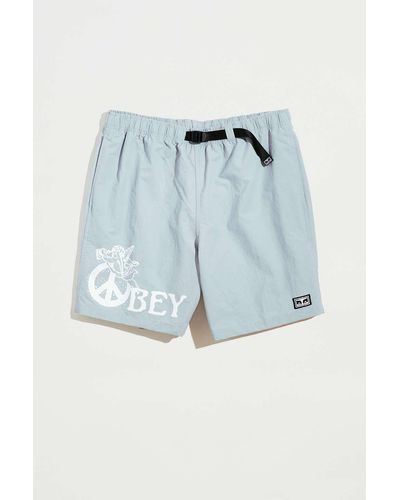 Obey Easy Peace Angel Belted Short - Grey