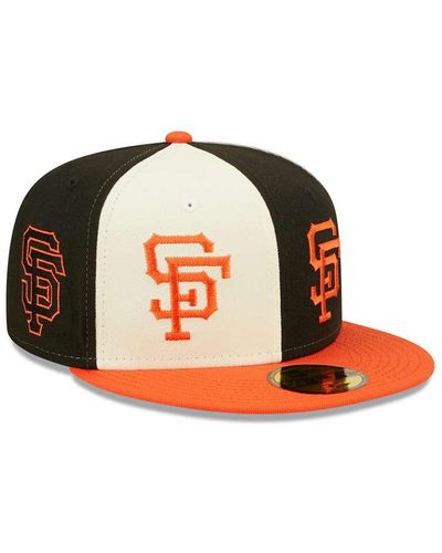KTZ 59fifty San Francisco Giants Pinwheel Logo Fitted Hat - Orange