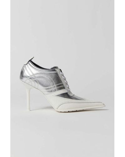 Jeffrey Campbell Rally-up Heel In Silver,at Urban Outfitters - Metallic