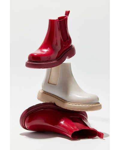 Melissa Shoes Step Chelsea Rain Boot - Red
