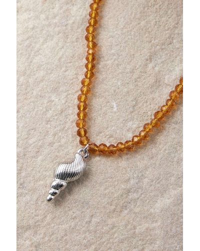 Silence + Noise Silence + Noise Beaded Shell Necklace - Natural