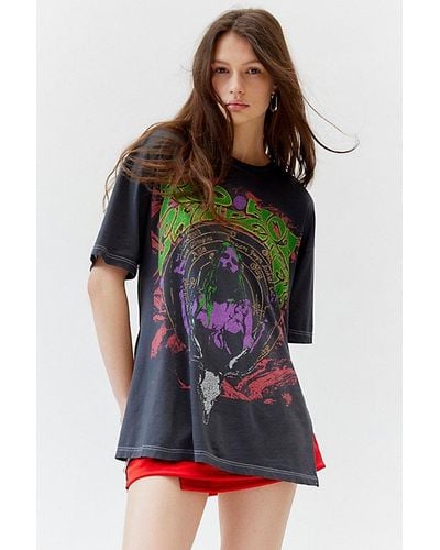 Urban Outfitters Hot Chili Peppers Side Slit Graphic Tee - Black